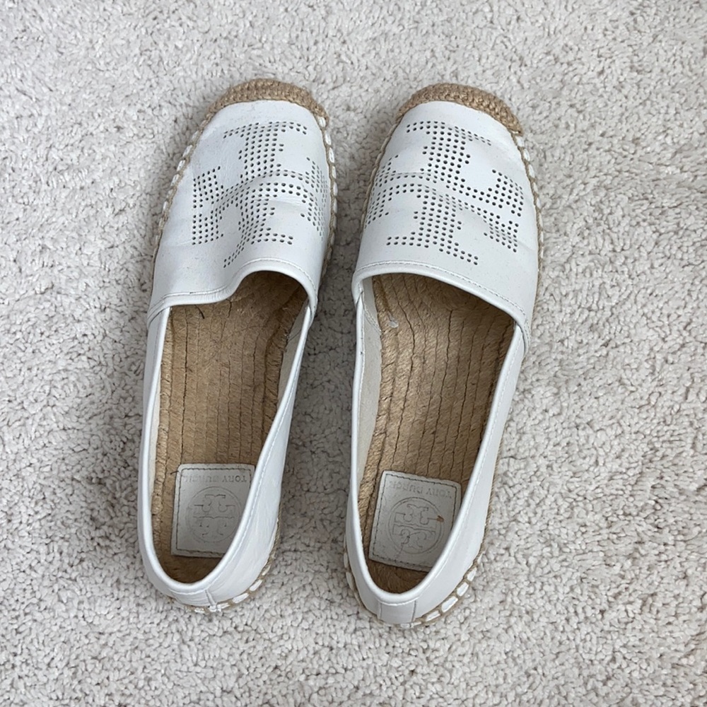 Tory Burch white espadrilles